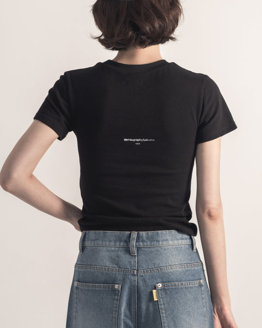 Unfinished Baby T -Black