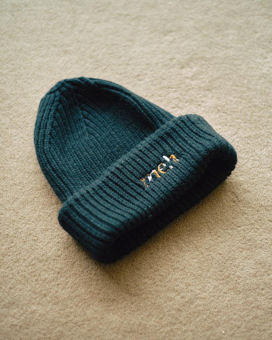 Light Knit Cap -Black- - 04