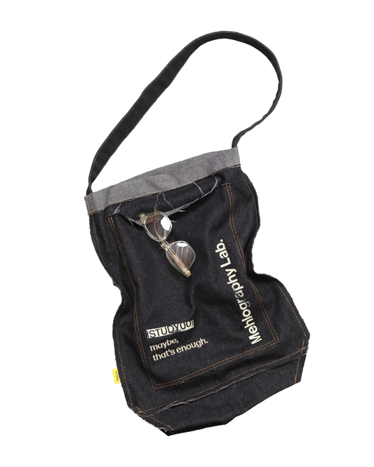 Denim Flipped Bag - Black Jeans