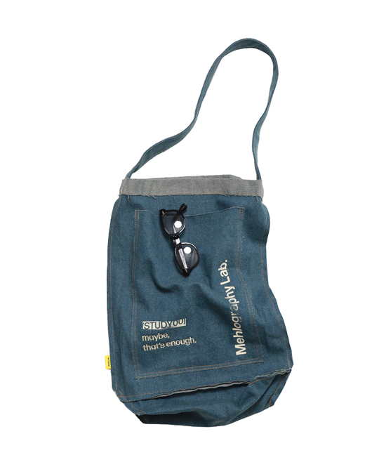 Denim Flipped Bag - Blue Jeans