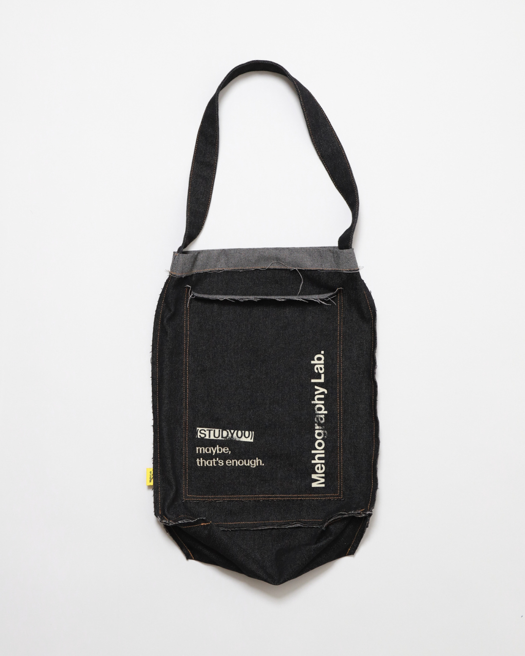 Denim Flipped Bag - Black Jeans