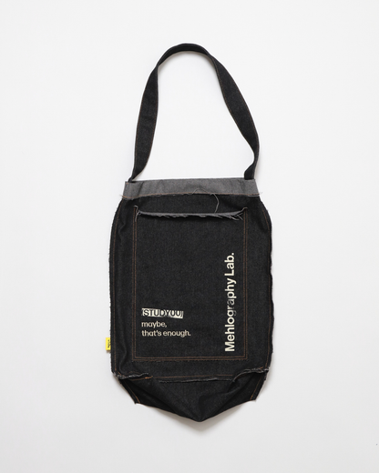 Denim Flipped Bag - Black Jeans