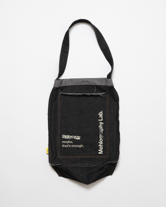 Denim Flipped Bag - Black Jeans
