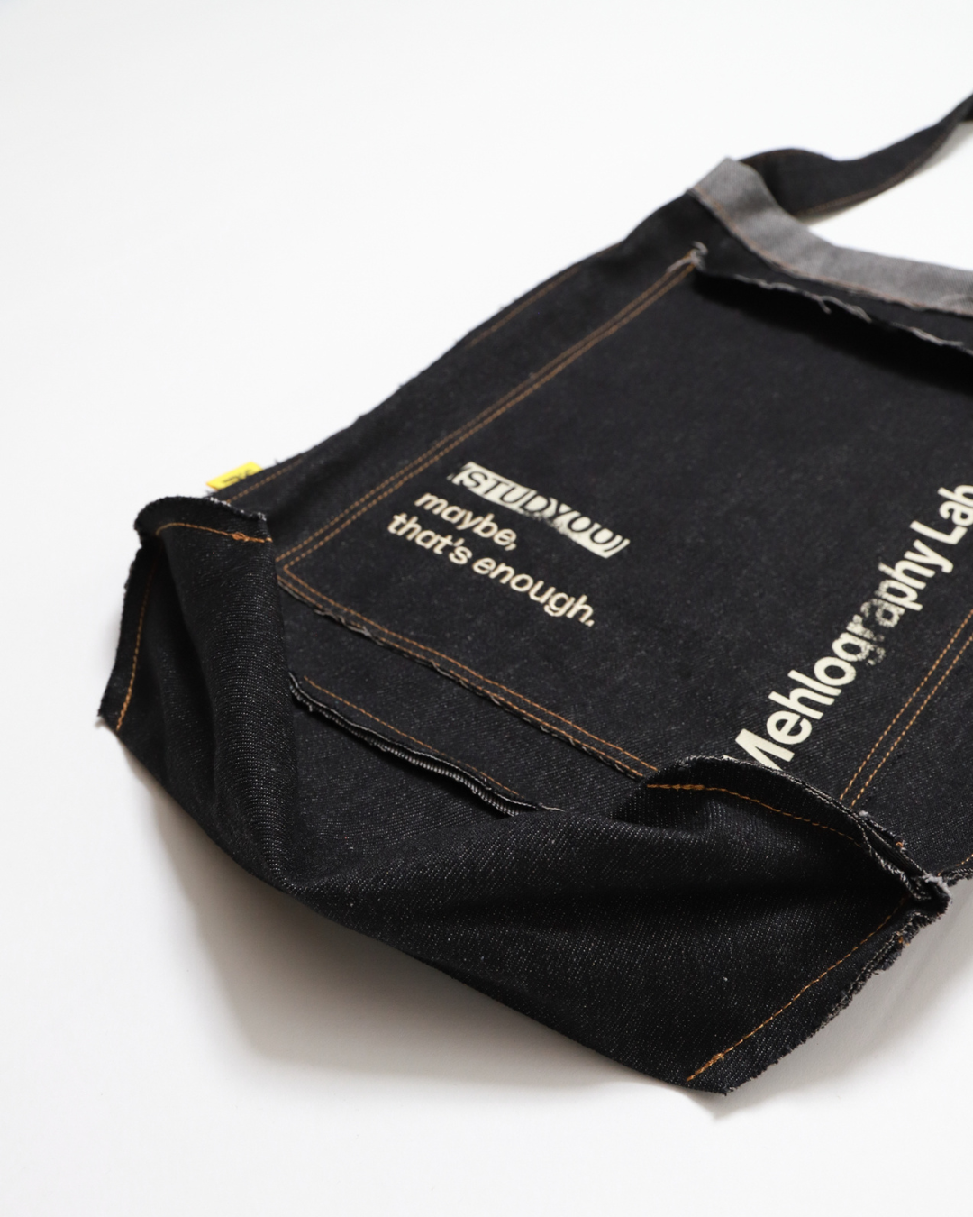 Denim Flipped Bag - Black Jeans