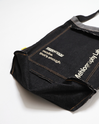 Denim Flipped Bag - Black Jeans