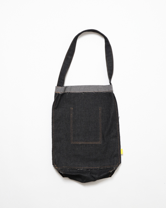 Denim Flipped Bag - Black Jeans