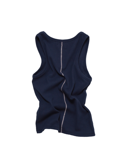 Back Line Tank - Navy