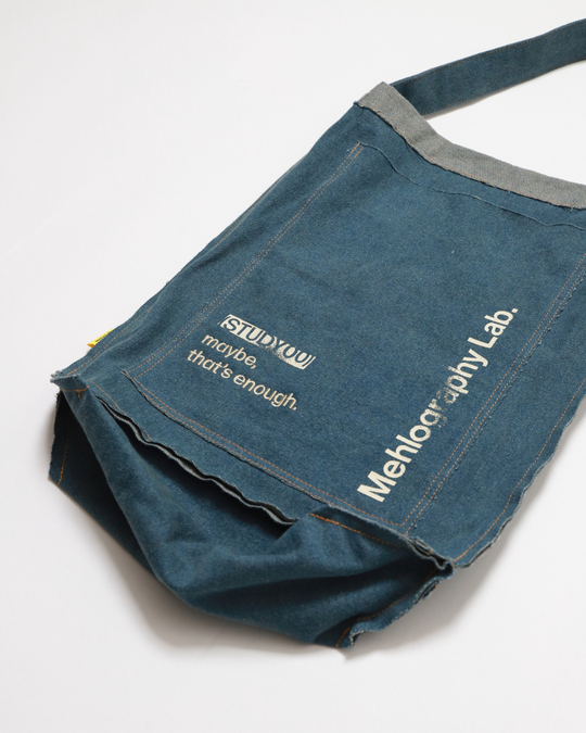 Denim Flipped Bag - Blue Jeans