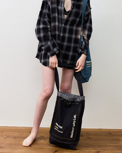 Denim Flipped Bag - Black Jeans