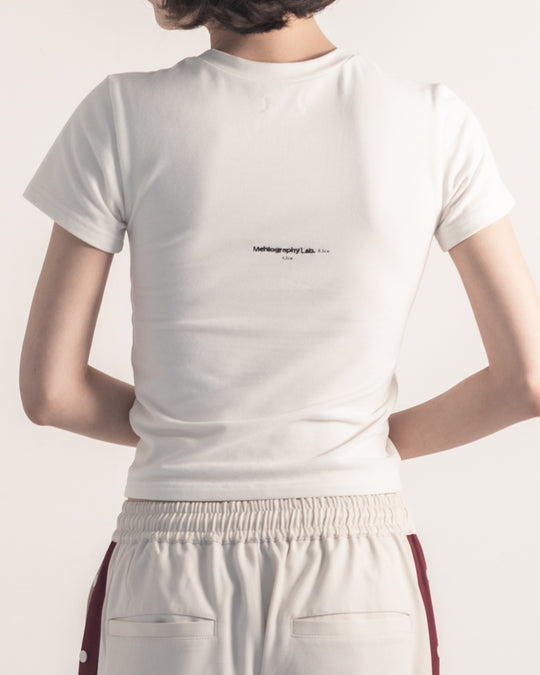 Unfinished Baby Tee -White