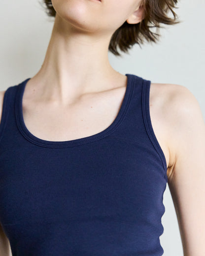 Back Line Tank - Navy