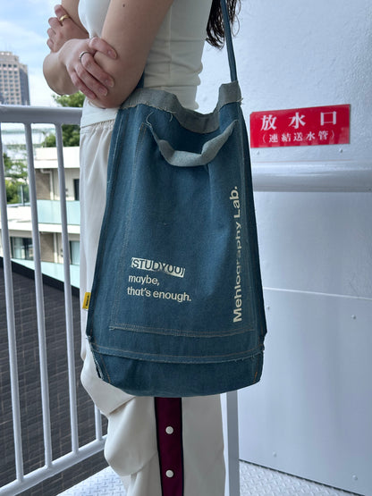 Denim Flipped Bag - Blue Jeans