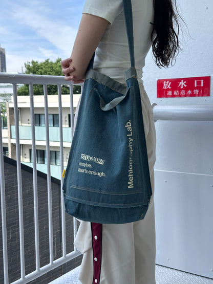Denim Flipped Bag - Blue Jeans