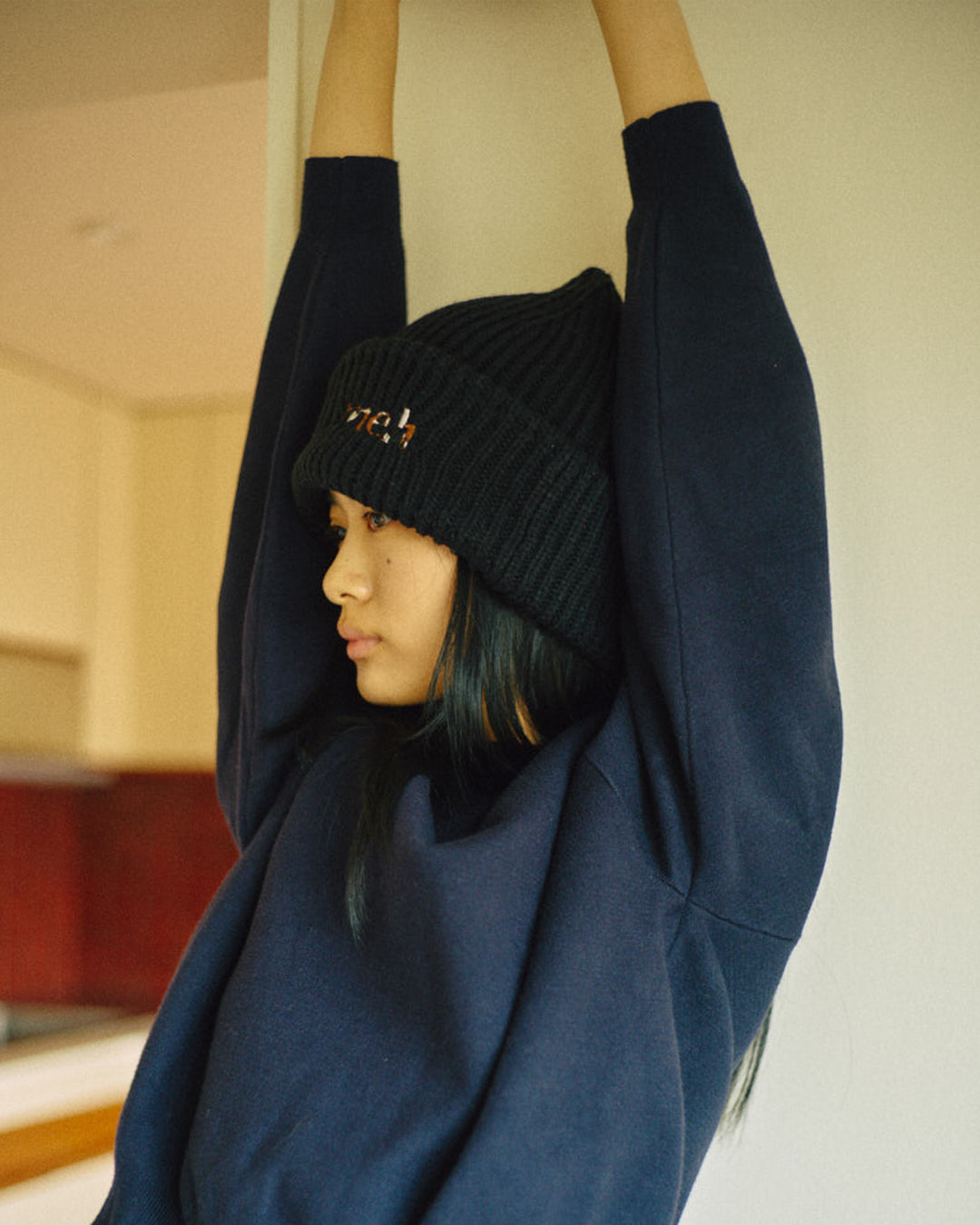 Light Knit Cap -Black- - 10