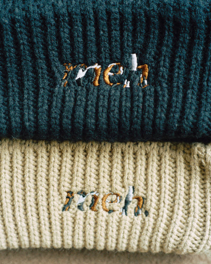 Light Knit Cap -Black- - 07
