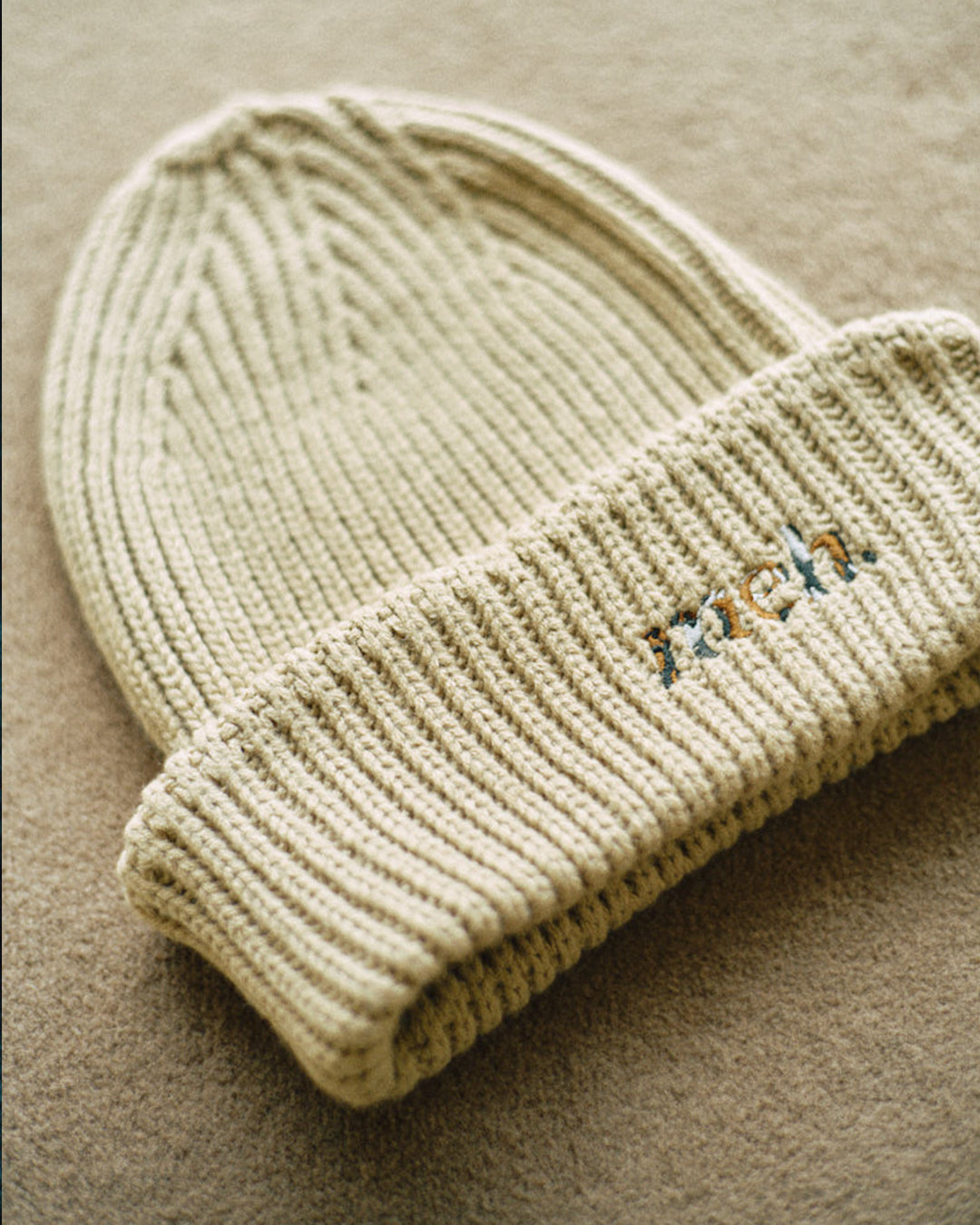 Light Knit Cap -Beige- - 03