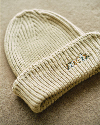 Light Knit Cap -Beige- - 03