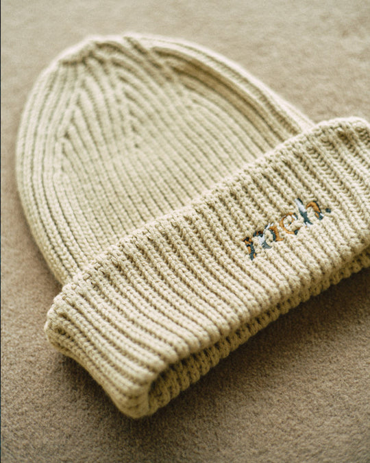 Light Knit Cap -Beige- - 03