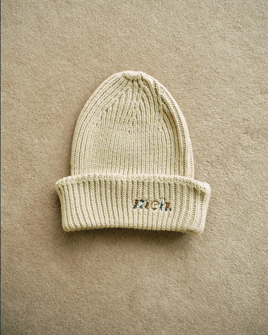Light Knit Cap -Beige- - 01