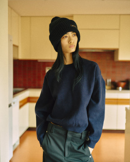 Light Knit Cap -Black- - 12