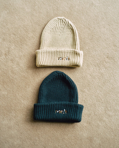 Light Knit Cap -Beige- - 04