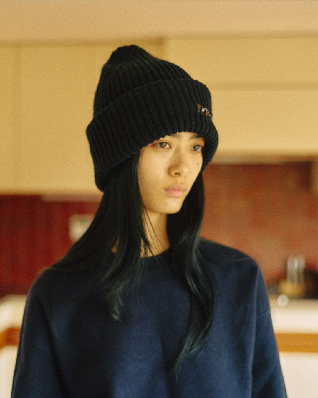 Light Knit Cap -Black- - 11