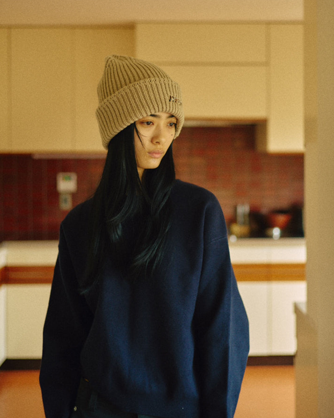 Light Knit Cap -Beige- - 10