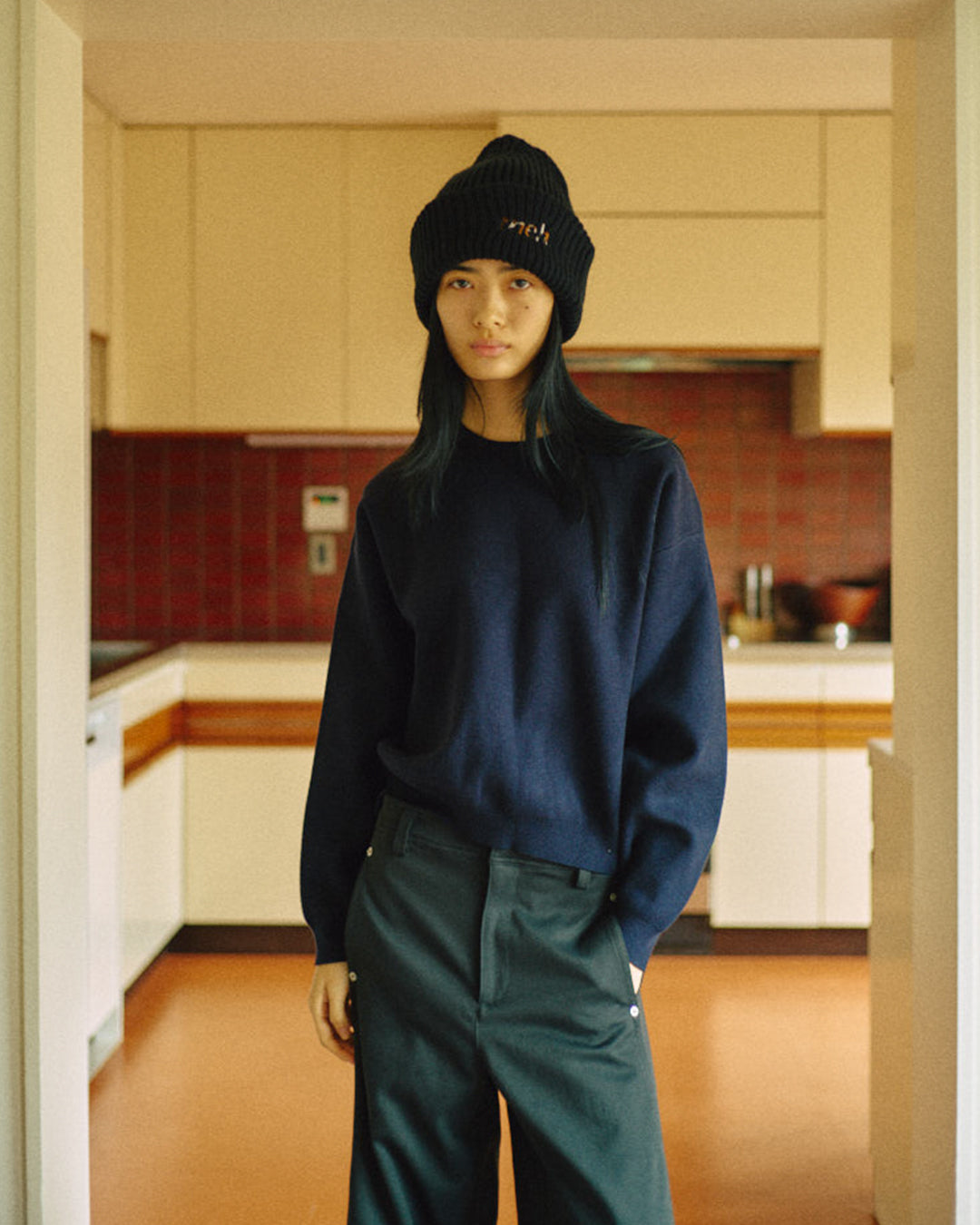 Light Knit Cap -Black- - 15