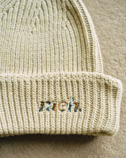 Light Knit Cap -Beige- - 07
